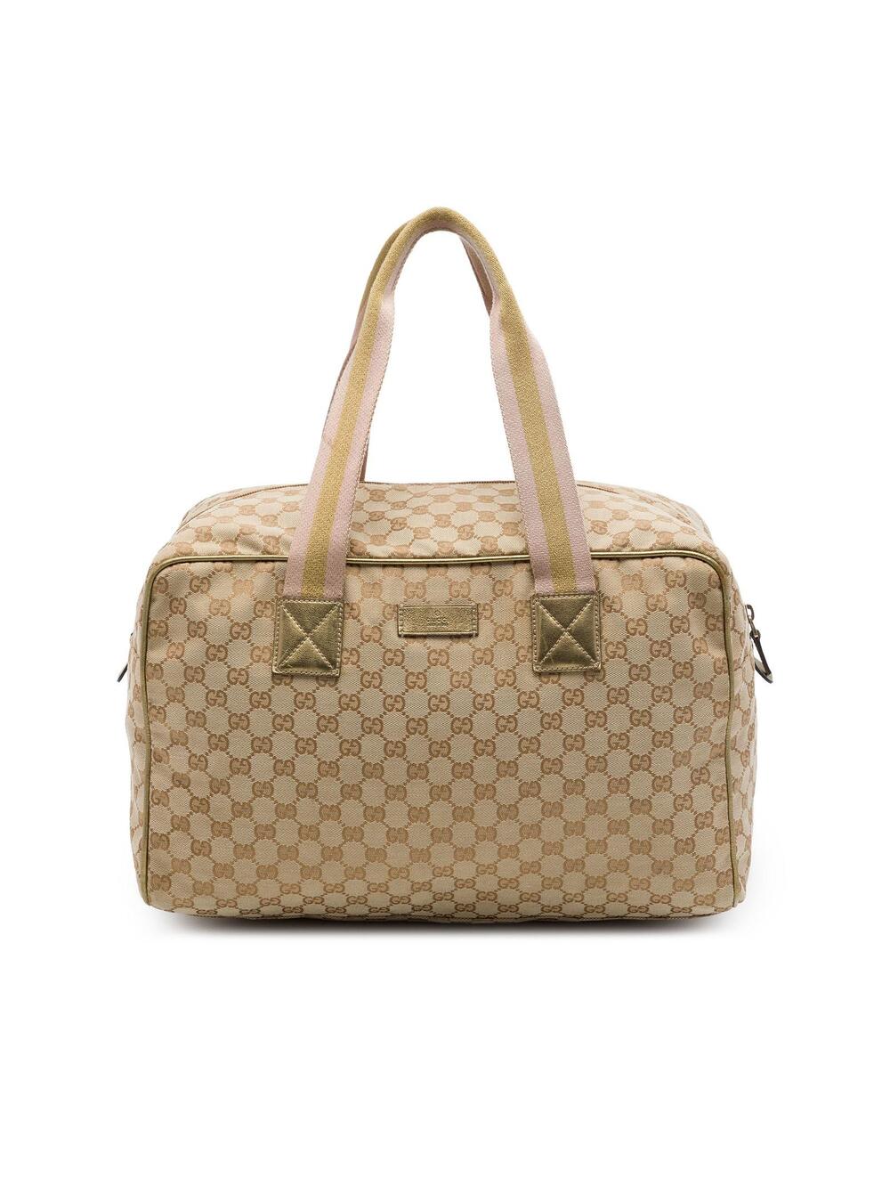 Gucci Gg Canvas Web Travel Bag Pre- #373653G62B